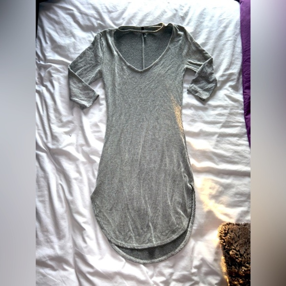 Striped dress with choker